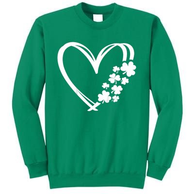 St Patricks Day Irish Heart Shamrocks Sweatshirt