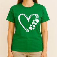 St Patricks Day Irish Heart Shamrocks T-Shirt