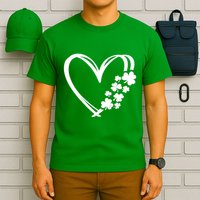 St Patricks Day Irish Heart Shamrocks T-Shirt