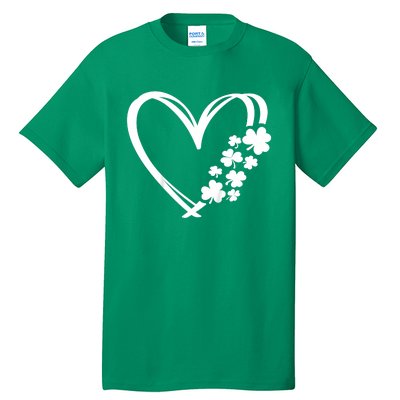 St Patricks Day Irish Heart Shamrocks Tall T-Shirt