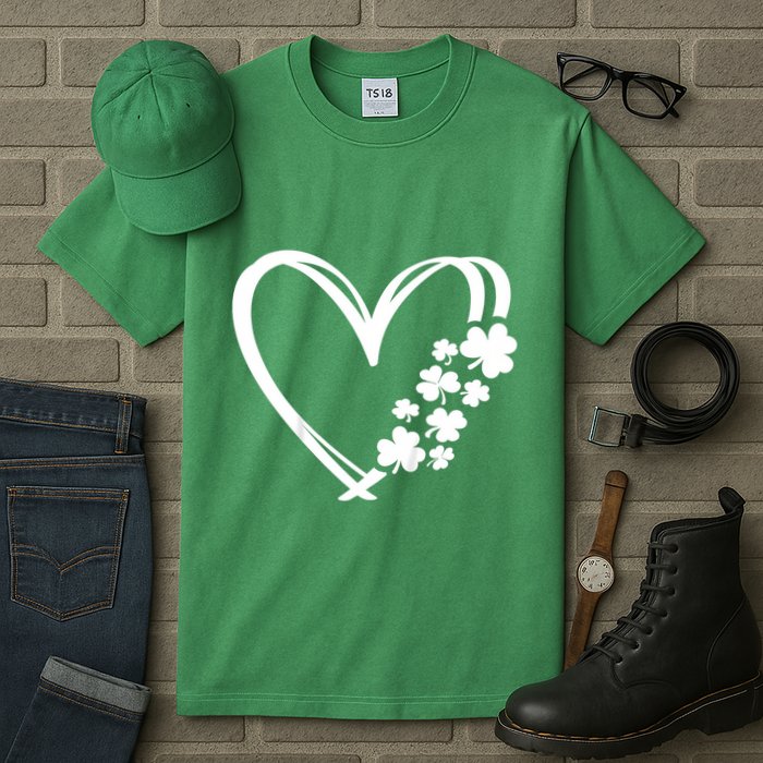 St Patricks Day Irish Heart Shamrocks Tall T-Shirt