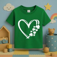 St Patricks Day Irish Heart Shamrocks Toddler T-Shirt