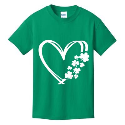 St Patricks Day Irish Heart Shamrocks Kids T-Shirt