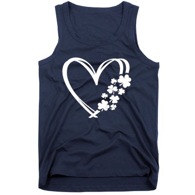 St Patricks Day Irish Heart Shamrocks Tank Top