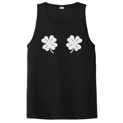 St Patricks Day Saint Paddys Irish Shamrock Boobs PosiCharge Competitor Tank