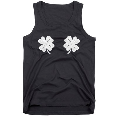 St Patricks Day Saint Paddys Irish Shamrock Boobs Tank Top