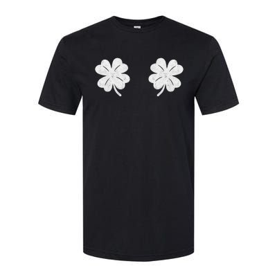 St Patricks Day Saint Paddys Irish Shamrock Boobs Softstyle CVC T-Shirt