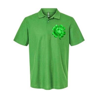 St Patrick's Day Shamrock Tie Dye Women Irish Boy Lucky Softstyle Adult Sport Polo