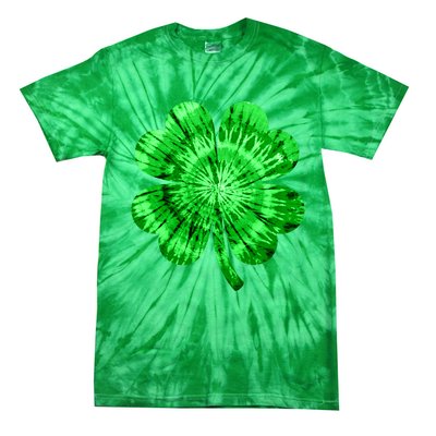 St Patrick's Day Shamrock Tie Dye Women Irish Boy Lucky Tie-Dye T-Shirt