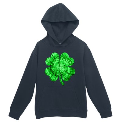 St Patrick's Day Shamrock Tie Dye Women Irish Boy Lucky Urban Pullover Hoodie