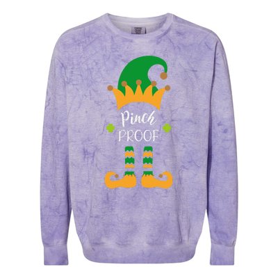 Saint Patrick's Day Pinch Proof Paddy's Day March 17 Design Love Colorblast Crewneck Sweatshirt