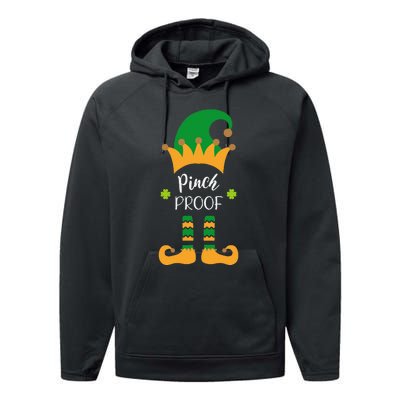 Saint Patrick's Day Pinch Proof Paddy's Day March 17 Design Love Performance Fleece Hoodie