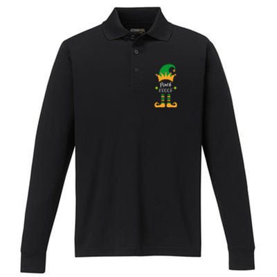 Saint Patrick's Day Pinch Proof Paddy's Day March 17 Design Love Performance Long Sleeve Polo