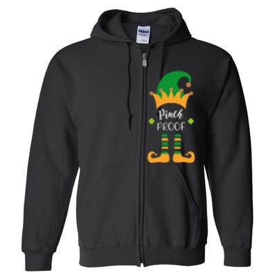 Saint Patrick's Day Pinch Proof Paddy's Day March 17 Design Love Full Zip Hoodie