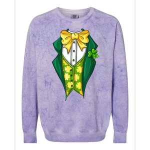 St Patrick's Day Tuxedo Colorblast Crewneck Sweatshirt