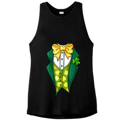 St Patrick's Day Tuxedo Ladies PosiCharge Tri-Blend Wicking Tank