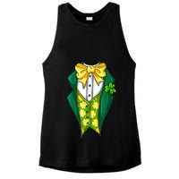 St Patrick's Day Tuxedo Ladies PosiCharge Tri-Blend Wicking Tank