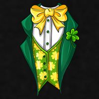 St Patrick's Day Tuxedo Ladies PosiCharge Tri-Blend Wicking Tank