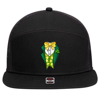 St Patrick's Day Tuxedo 7 Panel Mesh Trucker Snapback Hat