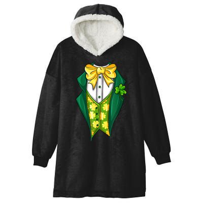 St Patrick's Day Tuxedo Hooded Wearable Blanket