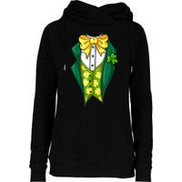 St Patrick's Day Tuxedo Womens Funnel Neck Pullover Hood