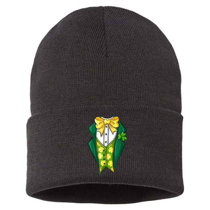 St Patrick's Day Tuxedo Sustainable Knit Beanie