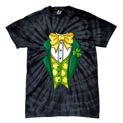 St Patrick's Day Tuxedo Tie-Dye T-Shirt