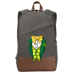 St Patrick's Day Tuxedo Cotton Canvas Backpack