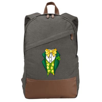 St Patrick's Day Tuxedo Cotton Canvas Backpack
