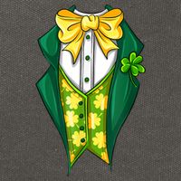 St Patrick's Day Tuxedo Cotton Canvas Backpack