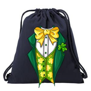 St Patrick's Day Tuxedo Drawstring Bag