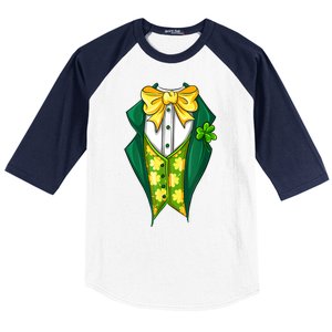 St Patrick's Day Tuxedo Baseball Sleeve Shirt