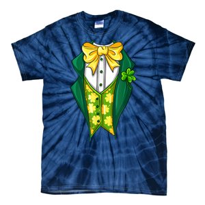 St Patrick's Day Tuxedo Tie-Dye T-Shirt