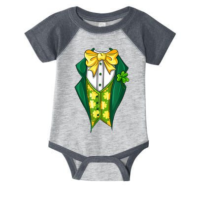 St Patrick's Day Tuxedo Infant Baby Jersey Bodysuit