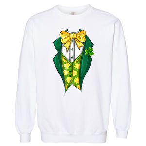 St Patrick's Day Tuxedo Garment-Dyed Sweatshirt