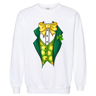 St Patrick's Day Tuxedo Garment-Dyed Sweatshirt
