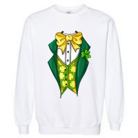 St Patrick's Day Tuxedo Garment-Dyed Sweatshirt