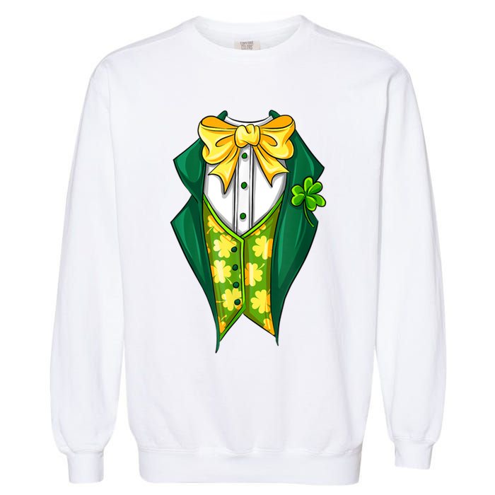 St Patrick's Day Tuxedo Garment-Dyed Sweatshirt