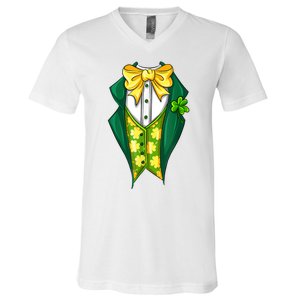 St Patrick's Day Tuxedo V-Neck T-Shirt