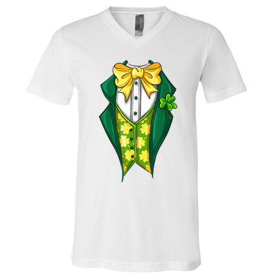 St Patrick's Day Tuxedo V-Neck T-Shirt