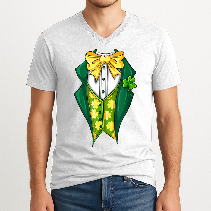 St Patrick's Day Tuxedo V-Neck T-Shirt