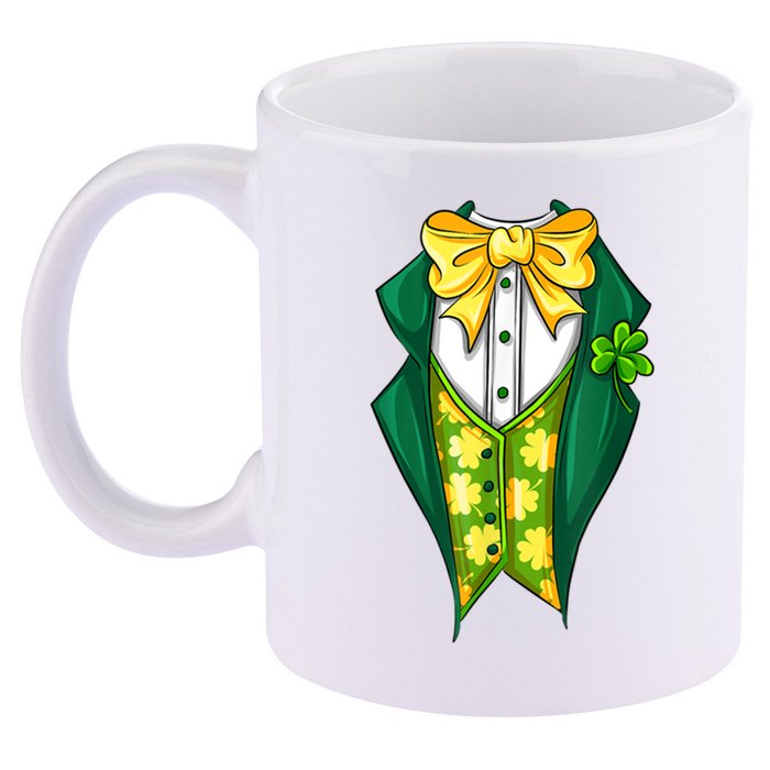 St Patrick's Day Tuxedo 11oz C Handle Ceramic Mug