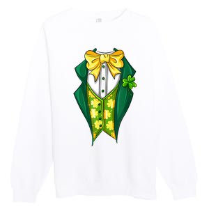 St Patrick's Day Tuxedo Premium Crewneck Sweatshirt