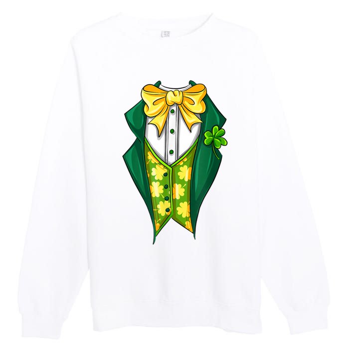 St Patrick's Day Tuxedo Premium Crewneck Sweatshirt