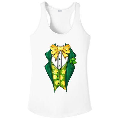 St Patrick's Day Tuxedo Ladies PosiCharge Competitor Racerback Tank
