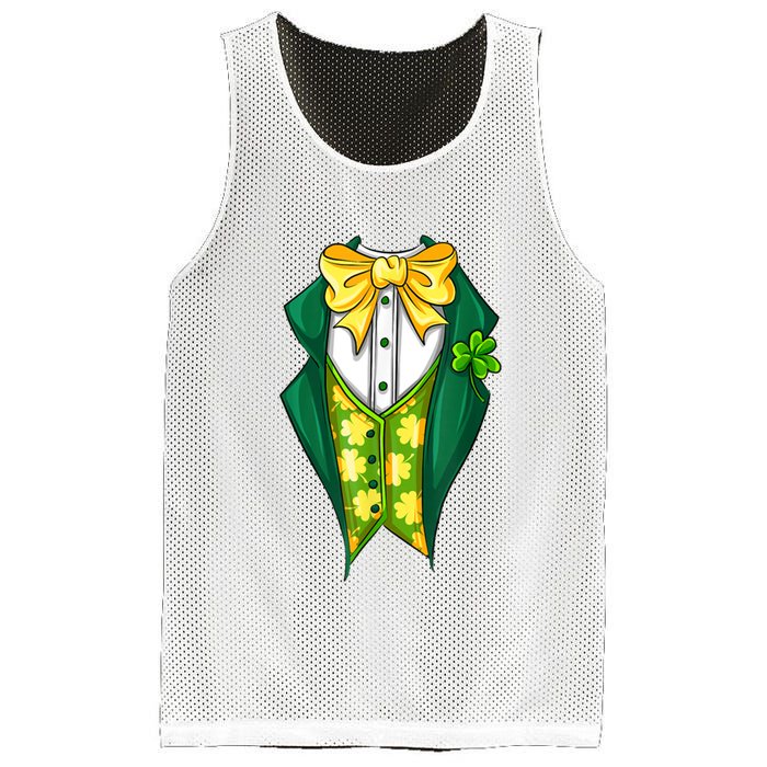 St Patrick's Day Tuxedo Mesh Reversible Basketball Jersey Tank