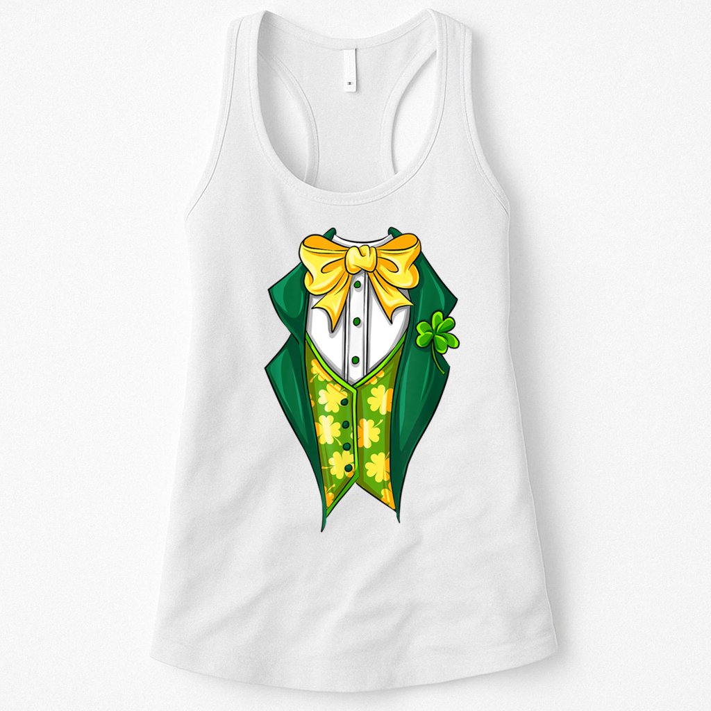 St Patrick's Day Tuxedo Womens Tank Top
