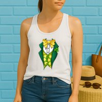 St Patrick's Day Tuxedo Womens Tank Top