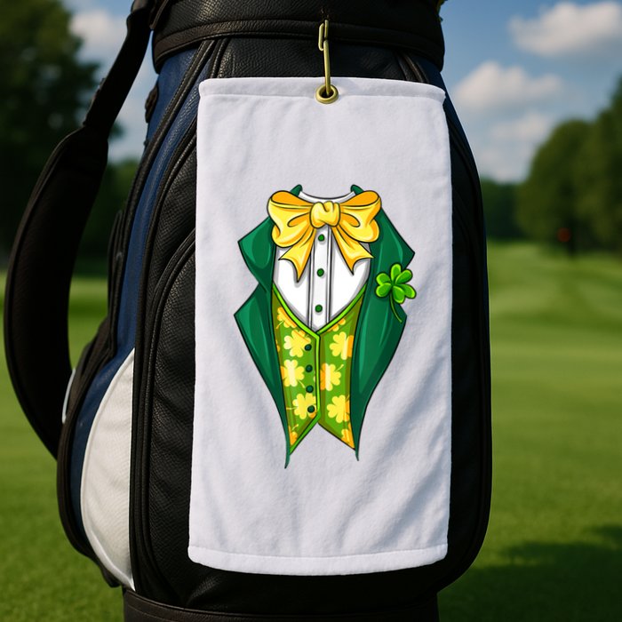 St Patrick's Day Tuxedo Golf Towel