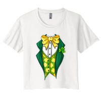 St Patrick's Day Tuxedo Crop Top